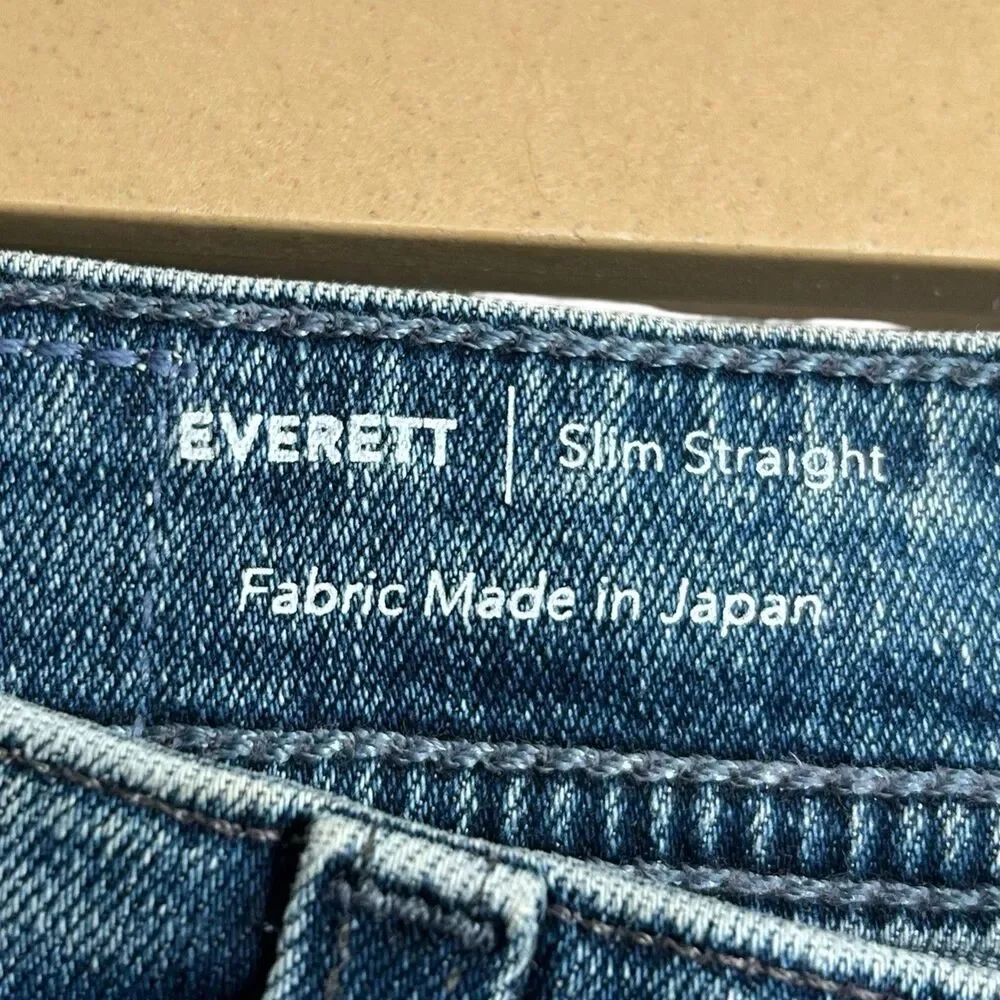 AG Adriano Goldschmied Everett Jeans Mens 32 Japanese Denim Zipline Casual NWT